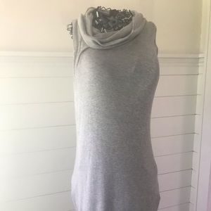 Long sleeveless knit dress